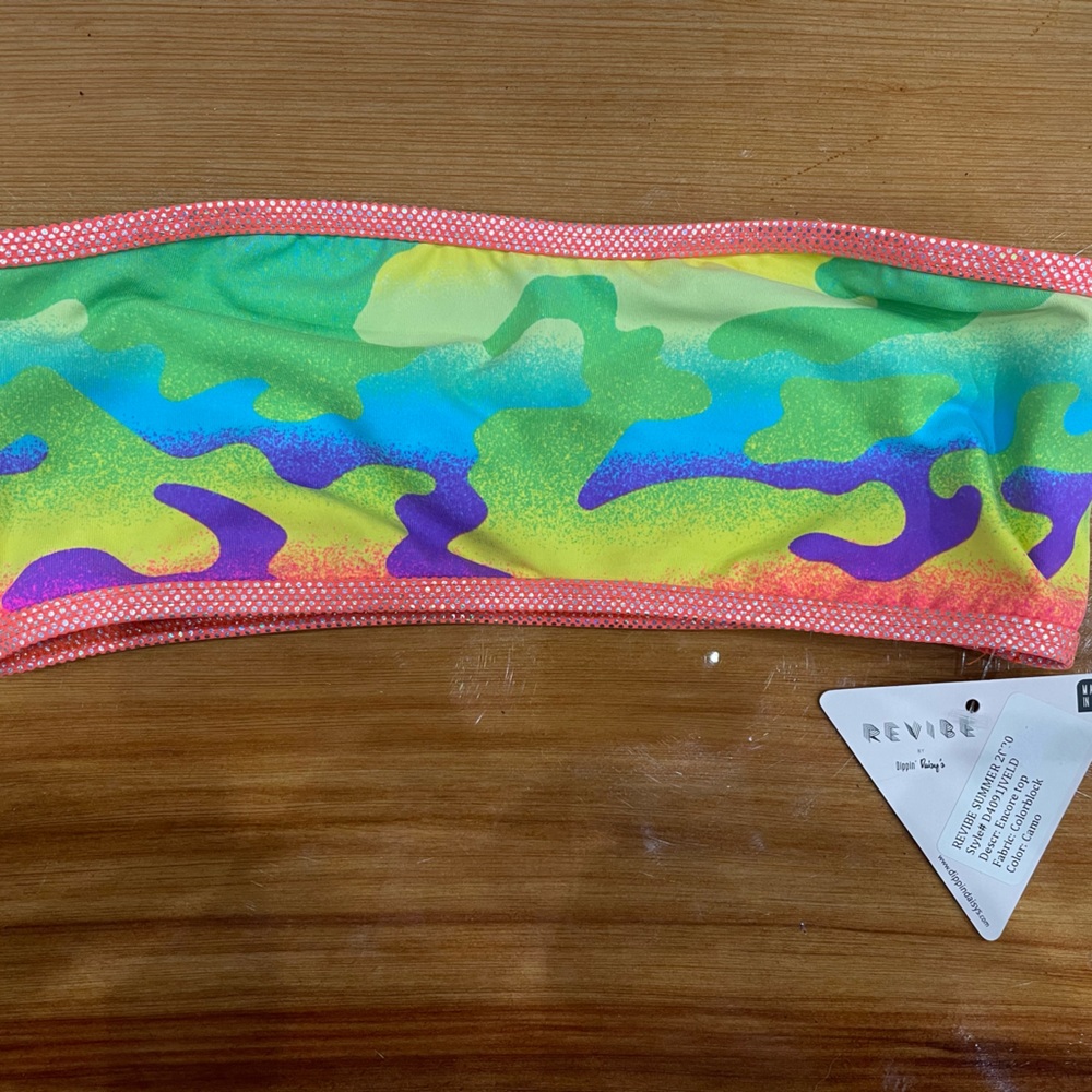 Dippin Daisys Encore Electric Camo Bikini Top